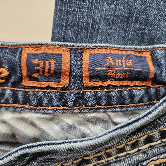 Rock Revival Jeans Size 30 Women's Anja Boot Denim - Picture 5 of 12